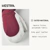 Hestra Women’s Heli Ski Female Mitt, Leather Snow Mitten for Skiing, Snowboarding and Mountaineering(Bordeaux/Offwhite)