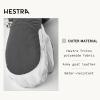 Hestra Women’s Heli Ski Female Mitt, Leather Snow Mitten for Skiing, Snowboarding and Mountaineering(Grey/Offwhite)