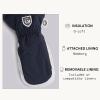 Hestra Women’s Heli Ski Female Mitt, Leather Snow Mitten for Skiing, Snowboarding and Mountaineering(Navy/Offwhite)