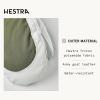 Hestra Women’s Heli Ski Female Mitt, Leather Snow Mitten for Skiing, Snowboarding and Mountaineering(Olive/Offwhite)