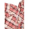 KAVU Jess Shirt – Flannel Plaid Zip Up Hoodie(Cherry Lane)