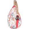 KAVU Paxton Pack Backpack Rope Sling Bag – Jet Black(Floral Coral)