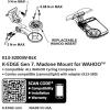 K-Edge | Gen 7 Madone Bicycle Computer Combo Mount | for Garmin GPS Devices | Durable, Aerodynamic Bike Computer Mount for Trek Madone Cockpit Integration(Wahoo)