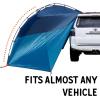 Kelty Highroads Overlanding Shelter – Universal Mount Car Camping Tent with Large Zippered Entry, Aluminum Frame, Adjustable Walls and Windows, UV Protection, Rainproof, Stuff Duffel Included, 2024(Backroads Shelter / Fiberglass Frame)