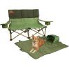 Kelty Loveseat Oversized 2-Person Heavy Duty Folding Camp Chair, Double Seat for Soccer Games, Tailgating, Beach Days (Regular Height/Bungee)(Dill / Duffle)