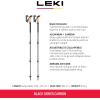 LEKI Black Series Carbon Adjustable Lightweight Walking Poles for Trekking & Hiking(Black-Gray-Anthracite)
