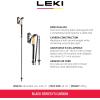 LEKI Black Series FX Carbon Collapsible Lightweight Walking Poles for Trekking & Hiking(Black-Carbon)