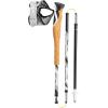 LEKI Cross Trail FX.One Superlite Carbon Collapsible Lightweight Trekking Poles for Hiking & Trail Running(White-Black)