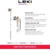 LEKI Cross Trail FX.One Superlite Carbon Collapsible Lightweight Trekking Poles for Hiking & Trail Running(White-Black)