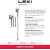 LEKI Sherpa FX.One Carbon Collapsible Lightweight Trekking Poles for Backcountry Skiing, Hiking, & Mountaineering(Carbon-Yellow-White)