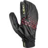 LEKI Ultra Trail Storm Lightweight Water-Resistant Touchscreen Running Gloves(Black-Red-Yellow)