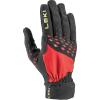 LEKI Ultra Trail Storm Lightweight Water-Resistant Touchscreen Running Gloves(Black-Red-Yellow)