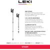 LEKI Voyager Aluminum Adjustable Lightweight Walking Poles for Trekking & Hiking(110 – 145 cm)