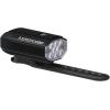 LEZYNE Lite Drive Bicycle Durable USB Rechargeable IPX7 Waterproof White LEDs Front Light w/Multiple Solid & Flash Modes | Silicone Rubber Mounting Strap Included – 1000/1200 Lumens Options(Satin Black)