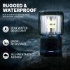 LUXPRO Rechargeable Dual-Power 1100 Lumen LED Lantern for Up to 150 Hours of Use – Camping Lantern with Built-in Power Bank – Dimmable LED Light with IPX4 Water-Resistant Rating (Camping Lantern)(Camping Lantern)