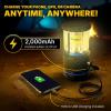 LUXPRO Rechargeable Dual-Power 1100 Lumen LED Lantern for Up to 150 Hours of Use – Camping Lantern with Built-in Power Bank – Dimmable LED Light with IPX4 Water-Resistant Rating (Camping Lantern)(Camping Lantern)