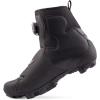 Lake MX146 Winter Cycling Shoe – Water‑Resistant Softshell + Waterproof Membrane – Black – Regular & Wide(Black)