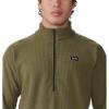 Mountain Hardwear Men’s Summit Grid Half Zip, Combat Green, Large