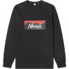 Nanga NW2311-1G299 Men’s Long-Sleeve T-Shirt ECO HYBRID BOX LOGO L/S TEE, Black, X-Large