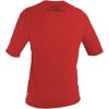 O’NEILL Mens Men’s Basic Skins 50+ Short Sleeve Sun Shirt(Red)