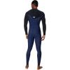 O’NEILL Men’s Neoprene Surfing Wetsuit, Black/Grey/Red, LS (3/2+MM Chest Zip Full)(E75-Navy-Black)