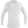 O’Neill Men’s Basic Skins UPF 50+ Long Sleeve Rash Guard(White)