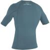 O’Neill Men’s Basic Skins UPF 50+ Short Sleeve Rash Guard(Dusty Blue)