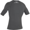O’Neill Men’s Basic Skins UPF 50+ Short Sleeve Rash Guard(Smoke)