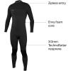O’Neill Men’s Hyperfreak 3/2mm Zipless Full Wetsuit(BLACK/BLACK)