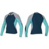 O’Neill Womens Bahia 1/.5mm Full Zip Jacket(Slate/Aqua/Grey)