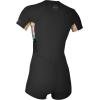O’Neill Women’s Bahia 2/1mm Full Zip, Short Sleeve, Spring Wetsuit, Glide-Black/Mikah Floral, 10
