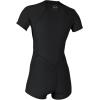 O’Neill Women’s Bahia 2/1mm Full Zip, Short Sleeve, Spring Wetsuit(Black/Black/Black)