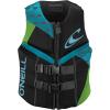 O’Neill Women’s Reactor USCG Life Vest(Black/Daylo/Turquoise)