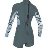 O’Neill Womens Women’s Bahia 2/1mm Back Zip L/S Spring(Shade/Palmento Tropical/Faded Denim)