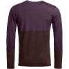 Ortovox Men’s 185 Rock’n’Wool Long Sleeve Base Layer, Soft Breathable Merino Wool Base Shirt for Winter Touring & Skiing(Dark Wild Berry)