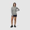 Outdoor Research Women’s ActiveIce Spectrum Sun Hoodie | Self-Cooling Fabric, Quick Drying, Moisture Wicking, UPF 50+(Grey Heather)