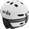 PRET Cynic Ski & Snowboard Helmet | MIPS Protection | Ultra-Lightweight ACT Construction | Ripcord360 Fit System(White Stripe)