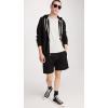 REIGNING CHAMP Men’s Lightweight Terry 6″ Shorts(Black)