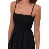 RHYTHM Women’s Classic Shirred Midi Dress(Black)