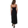 RHYTHM Women’s Classic Shirred Midi Dress(Black)