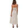 RHYTHM Women’s Classic Shirred Midi Dress(Oat)