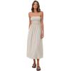 RHYTHM Women’s Classic Shirred Midi Dress(Oat)