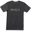 RVCA Mens Red Stitch Graphic Crew T-Shirt(Black/Grey)