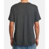 RVCA Mens Red Stitch Graphic Crew T-Shirt(Black/White S125)
