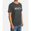 RVCA Mens Red Stitch Graphic Crew T-Shirt(Black/White S125)