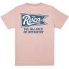 RVCA Mens Red Stitch Graphic Crew T-Shirt(Pennantan | Pale Mauve)