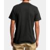 RVCA Mens Red Stitch Graphic Crew T-Shirt(Small Rvca Ss/Pirate Black)