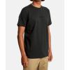 RVCA Mens Red Stitch Graphic Crew T-Shirt(Small Rvca Ss/Pirate Black)