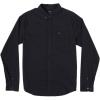 RVCA Men’s Thatll Do Stretch Long Sleeve Woven Button Front Shirt(That’ll Do | Black)