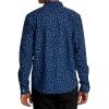 RVCA Men’s Thatll Do Stretch Long Sleeve Woven Button Front Shirt(That’ll Do Print | Dark Denim)